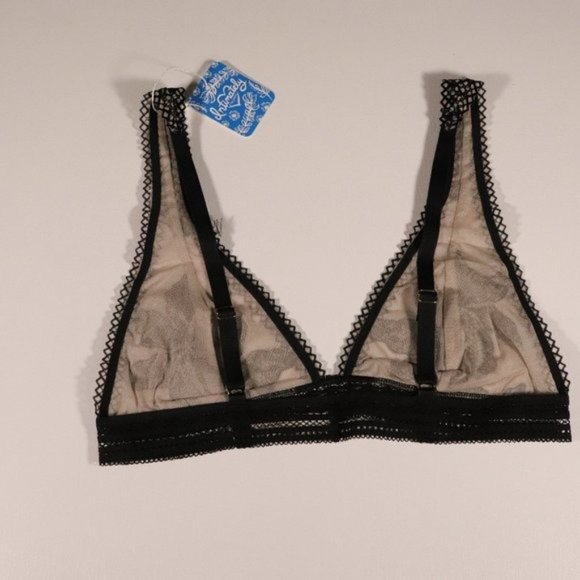 NWT Free People Alia Bralette in Black Combo - Picture 9 of 14